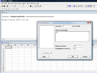 Binomial con minitab