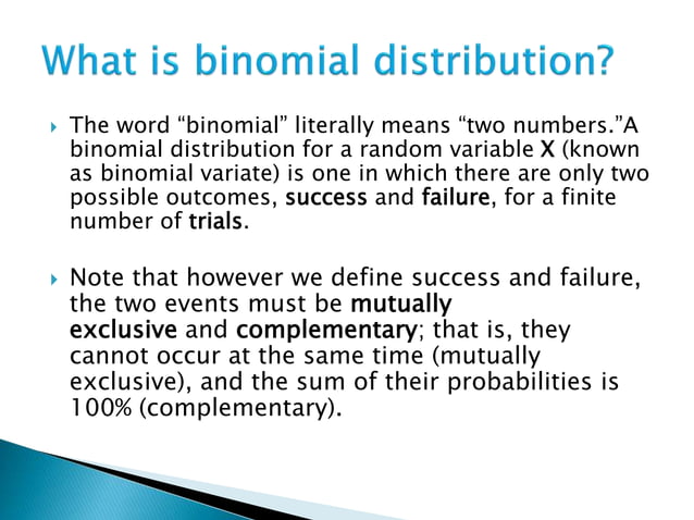 Binomial distribution