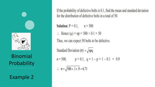 Binomial distribution | PPTX
