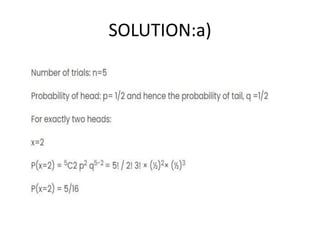 BINOMIAL DISTRIBUTION IN STATISTICS...... | PPTX