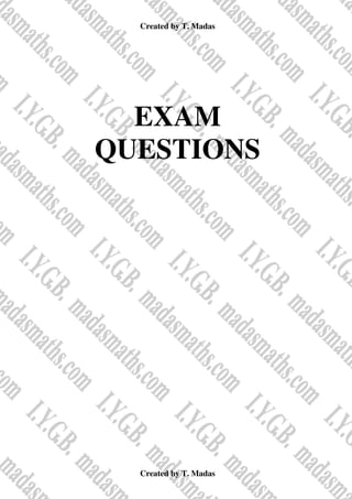 Created by T. Madas
Created by T. Madas
EXAM
QUESTIONS
 