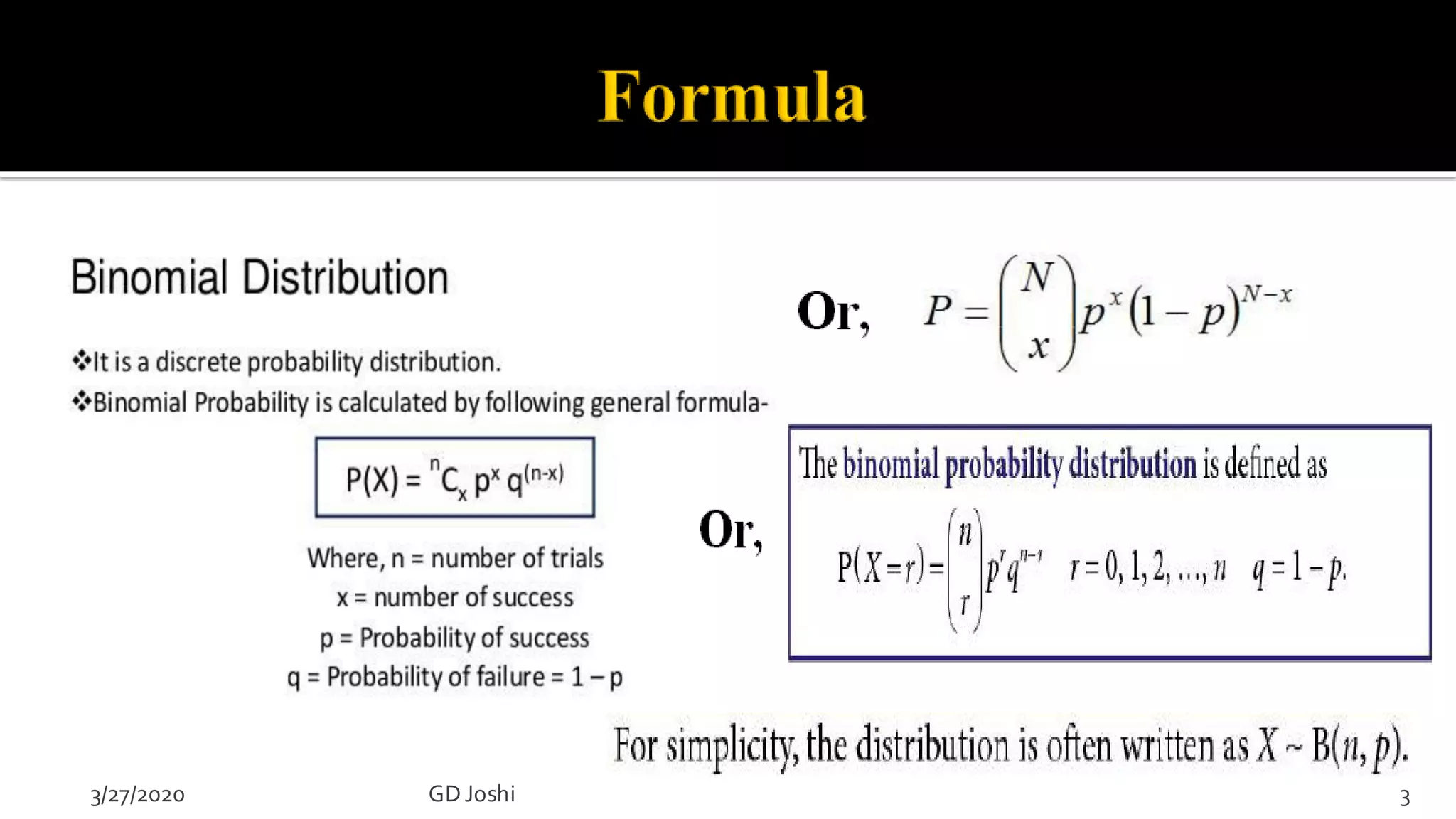 Binomial Distribution | PPT