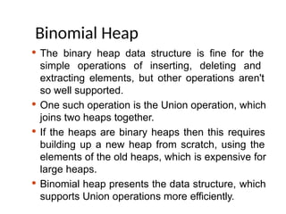 binomial heap.pptx for advanced data structure | PPTX