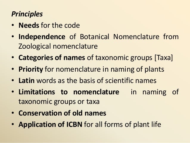 Binomial Nomenclature