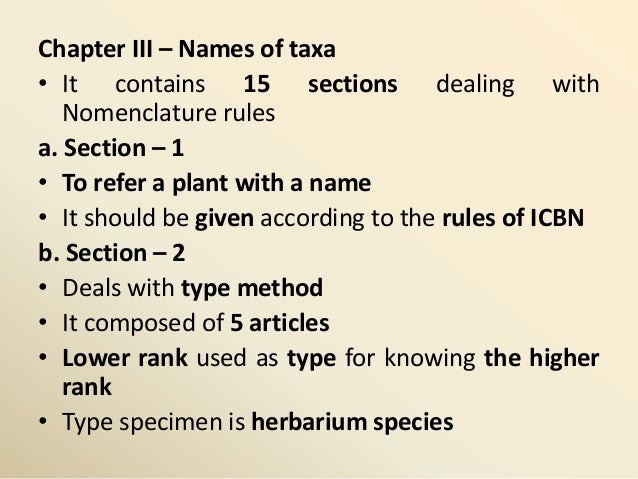 Binomial Nomenclature