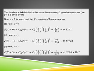 Binomial probability distribution | PPTX