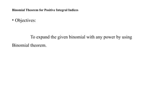 Binomial theorem.pptx.................... | PPTX