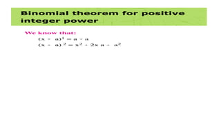 Binomial theorem g11