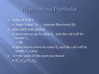 Binomial Tree - Option Pricing Theory | PPTX