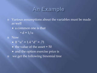 Binomial Tree - Option Pricing Theory | PPTX
