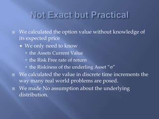 Binomial Tree - Option Pricing Theory | PPTX