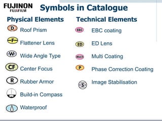 EBC coating
ED Lens
Multi Coating
Phase Correction Coating
Image Stabilisation
Roof Prism
Flattener Lens
Wide Angle Type
Center Focus
Rubber Armor
Build-in Compass
Waterproof
Symbols in Catalogue
Physical Elements Technical Elements
 