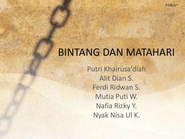 Bintang Dan Matahari