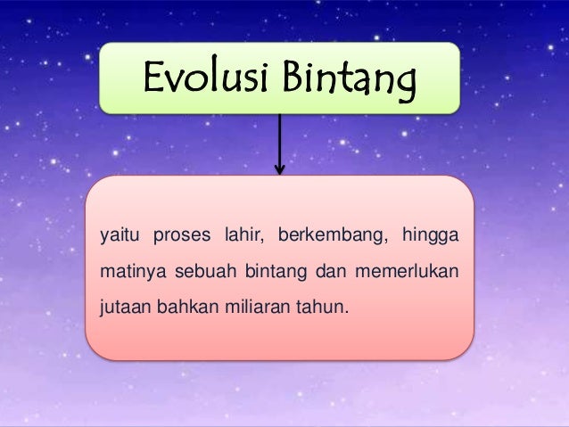 Bintang dan Evolusinya