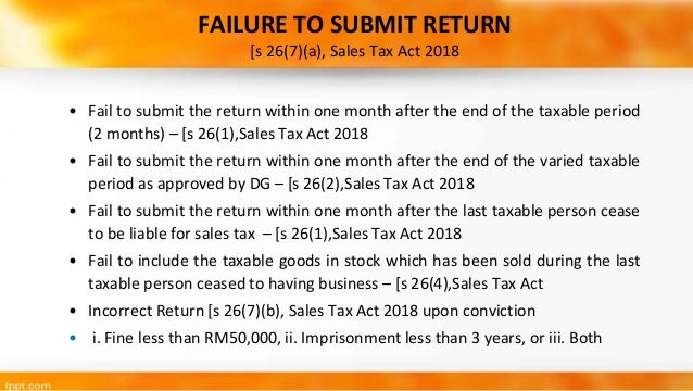 Sales And Service Tax Act 2018