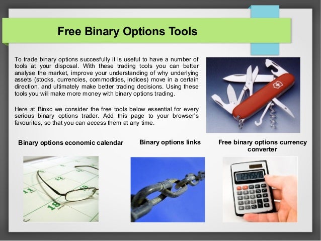 free binary option tools