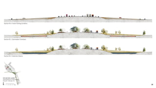 Section B-0: Clover Existing Condition
Section B-1: Stormwater Chambers
Section B-2: Detention Basins
35
SITE SECTION: CLOVER
Superhighways to Superblooms
Burbank + Glendale, CA
B-2
 