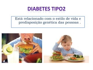 Está relacionado com o estilo de vida e
  predisposição genética das pessoas .
 