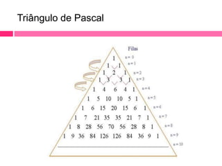 Triângulo de Pascal 
 