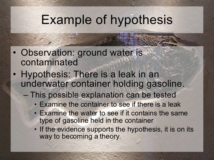 Bio 409 Facts, Theories, And Hypothesis