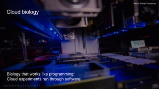 Title Text
Subtitle text
Biology that works like programming:
Cloud experiments run through software
Cloud biology
IMAGE: Emerald Therapeutics
 