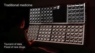 Tsunami of data
Flood of new drugs
Traditional medicine
 