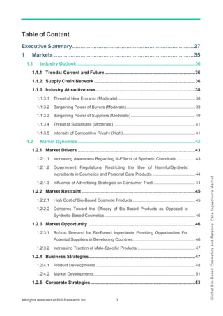 Bio Based Cosmetics And Personal Care Ingredients Market Pdf