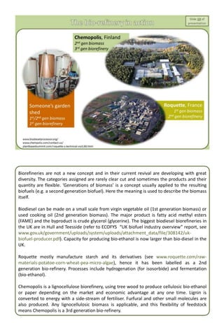 Bio based products 2/2: Feedstocks and formulation, certification ...