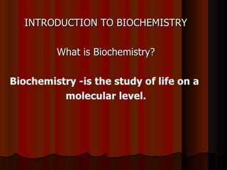Bio chemistry | PPTX