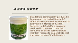 BE Alfalfa Production
 