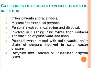 Paramedical Risk Bio medical waste | PPT