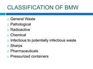 Bio medical waste management | PPTX