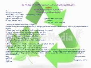 FORM – I
[ (See rule 4(o), 5(i) and 15 (2)]
ACCIDENT REPORTING
1. Date and time of accident :
2. Type of Accident :
3. Seq...