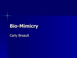 Bio-Mimicry
Carly Breault
 