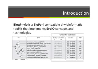 Bio::Phylo - phyloinformatic analysis using perl | PPT