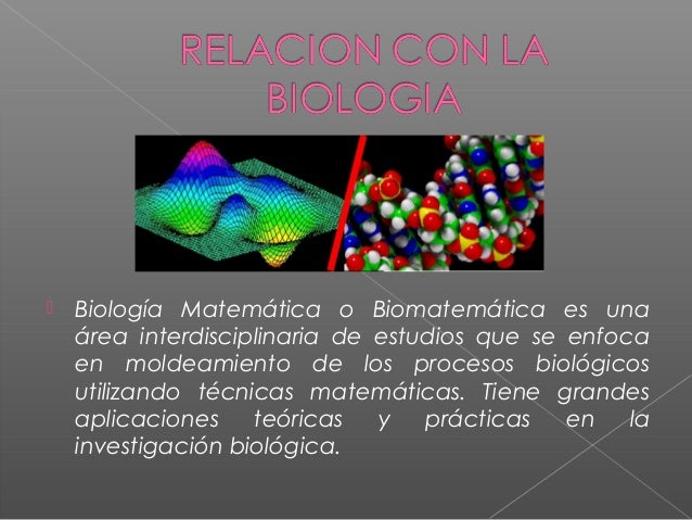 Aplicaciones De La Matematica En La Biologia Nueva