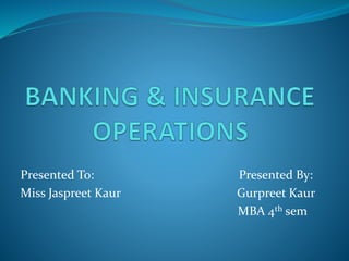 Presented To: Presented By:
Miss Jaspreet Kaur Gurpreet Kaur
MBA 4th sem
 