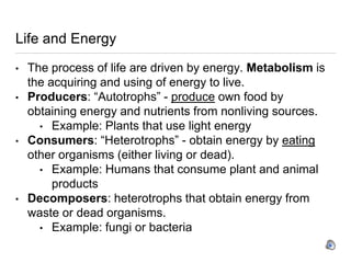 Bio 101 chapter 1- the scientific study of life part 1 narrated | PPTX