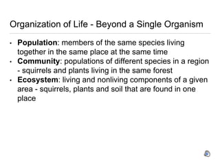 Bio 101 chapter 1- the scientific study of life part 1 narrated | PPTX