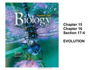 Copyright Pearson Prentice Hall
Biology  
Chapter 15
Chapter 16
Section 17-4
EVOLUTION
 
