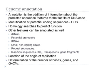 Bio153 microbial genomics 2012 | PPTX