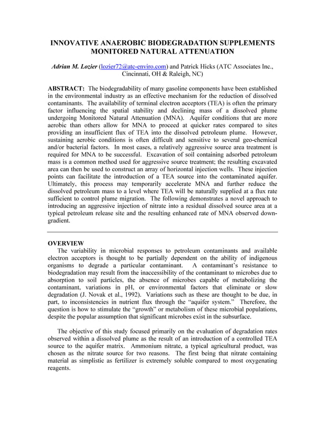 Monitored Natural Attenuation PDF