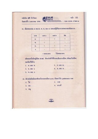 ข้อสอบ 7 วิชา Bio2556