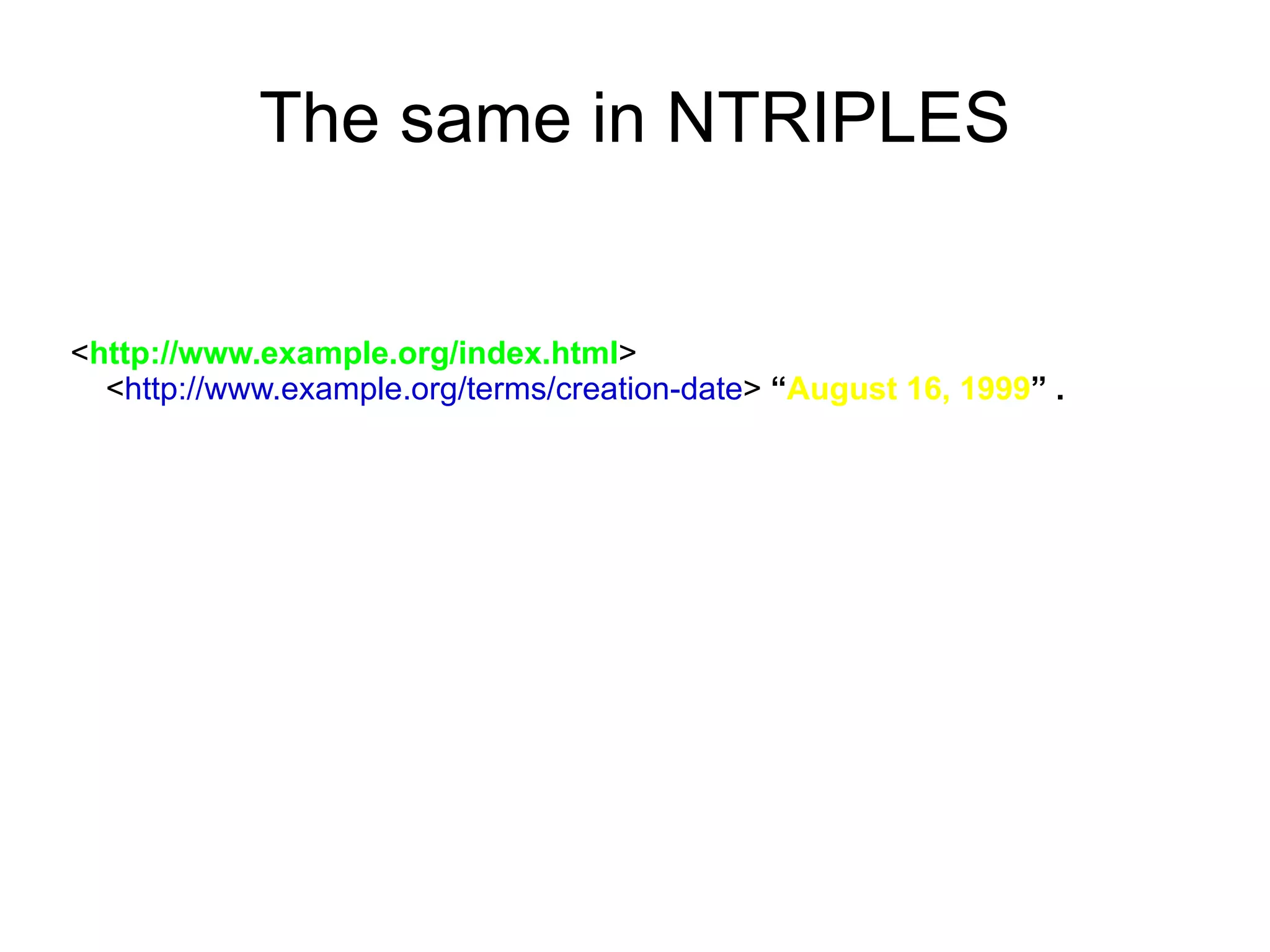 R esource  D escription  F ramework 