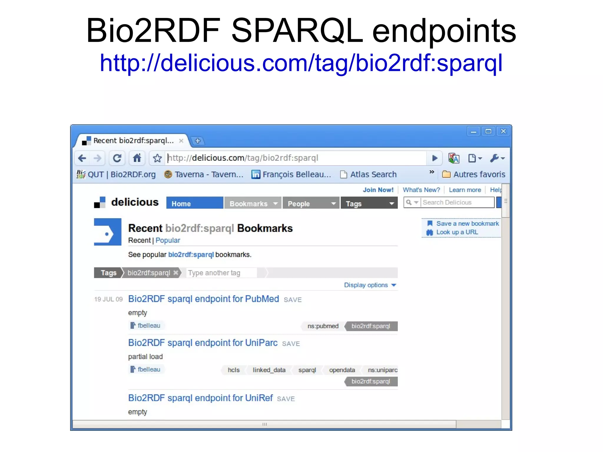 The filtering effect is based on the inherent semantic of RDF graph described using types and predicates. 