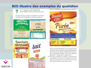BIO illustre des exemples du quotidien
 