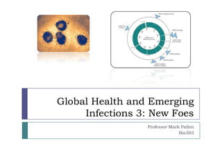 Global Health and Emerging
     Infections 3: New Foes
                 Professor Mark Pallen
                               Bio303
 