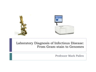 Laboratory Diagnosis of Infectious Disease: From Gram-stain to Genomes Professor Mark Pallen 