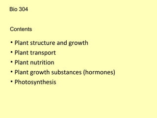 Plant structure and growth 2 | PPT