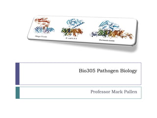 Bio305 Pathogen Biology



    Professor Mark Pallen
 